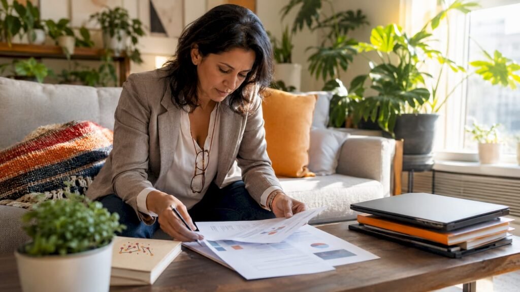 Cybersecurity analyst working with tools in home office