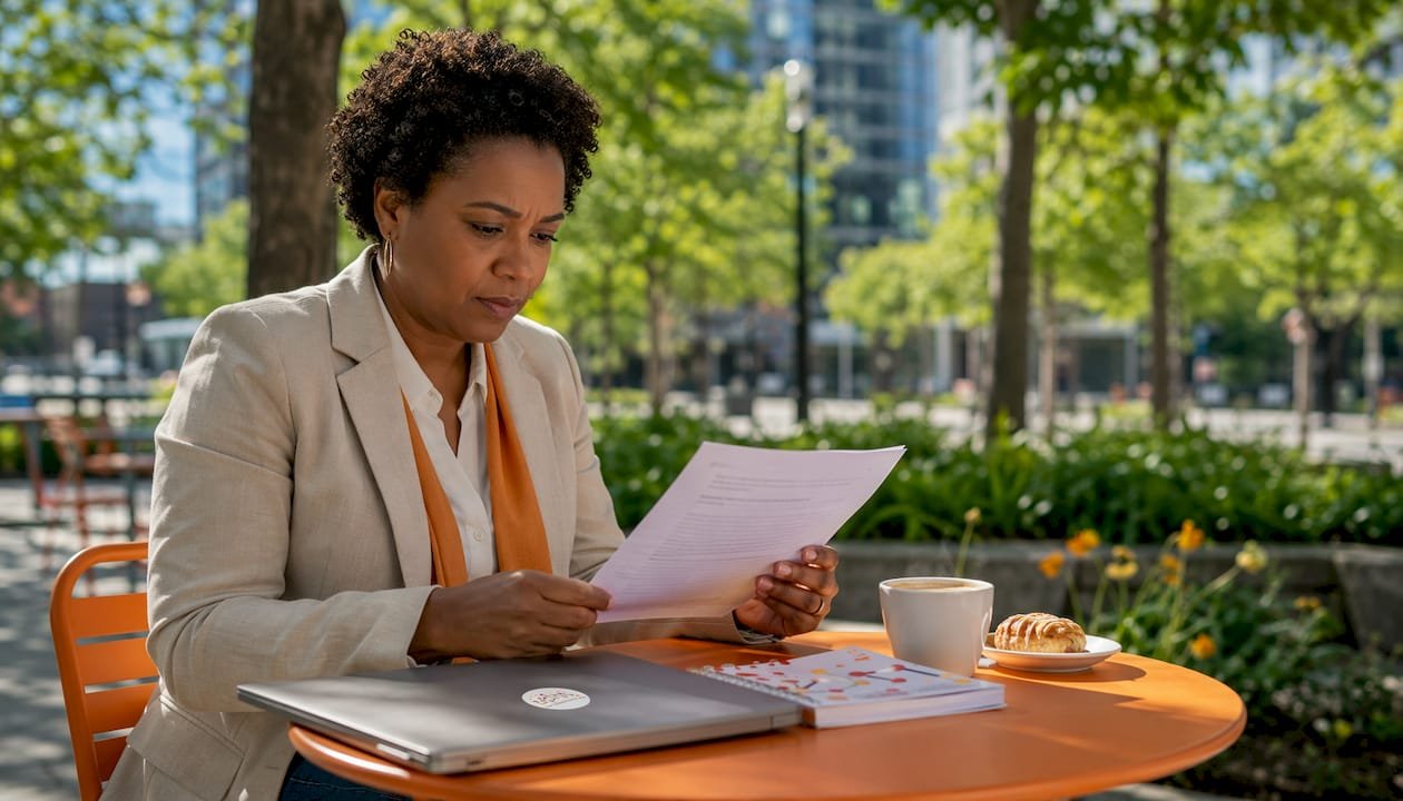 1784396849303_Businesswoman-reviewing-cybersecurity-insurance-documents | Total Cyber Solutions Businesswoman reviewing cybersecurity insurance documents