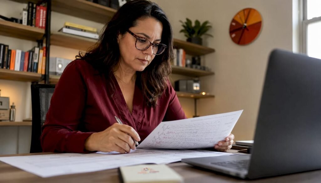 Cybersecurity analyst reviewing security logs