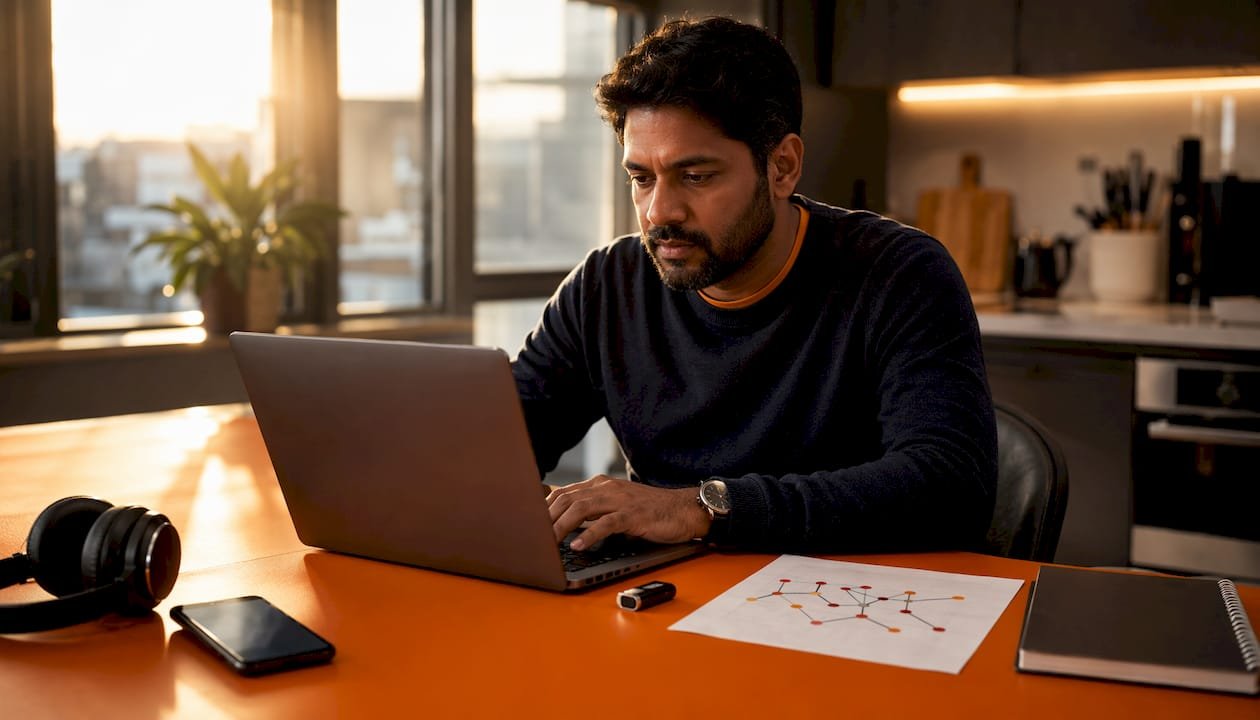 IT leader configuring remote work security