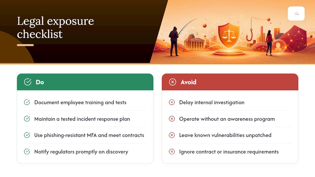 What Legal Exposure Does A Phishing Breach Create? — overview diagram