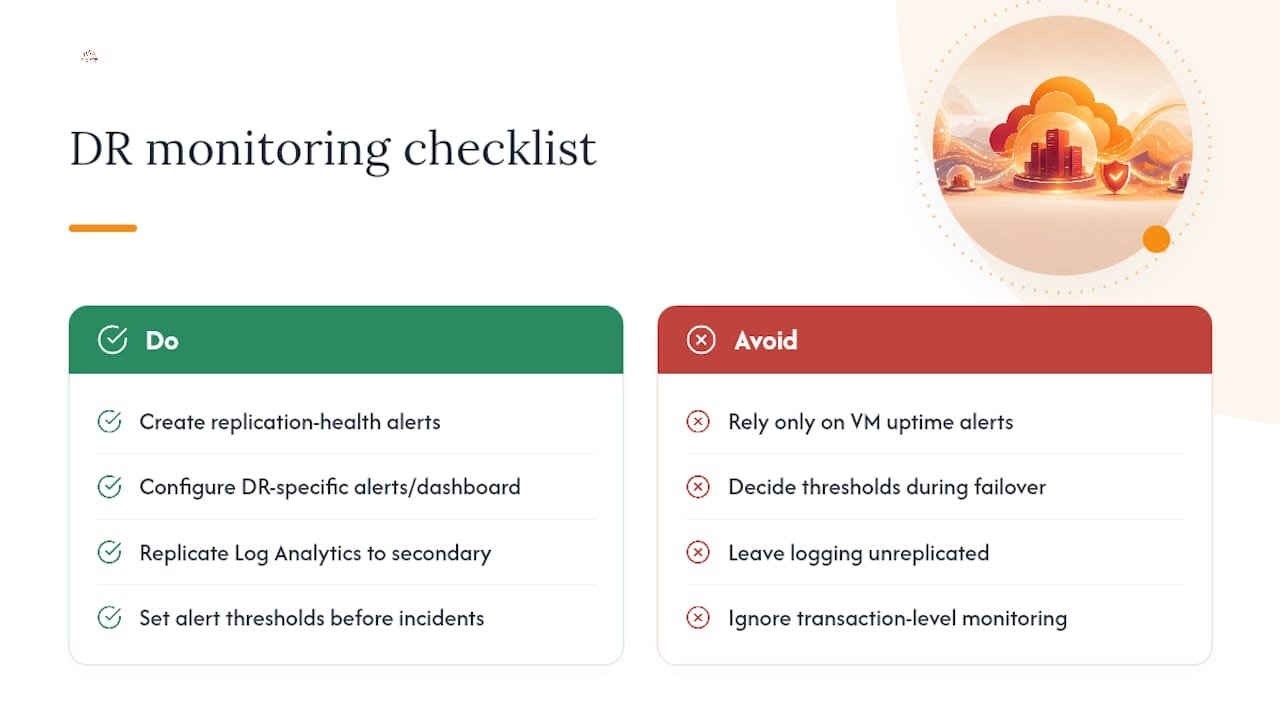 Monitoring and Alerting Strategies During Disaster Recovery Operations — overview diagram