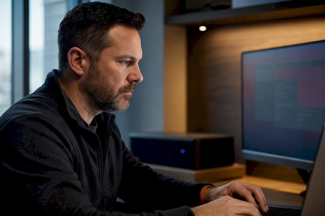 IT administrator configuring endpoint protection