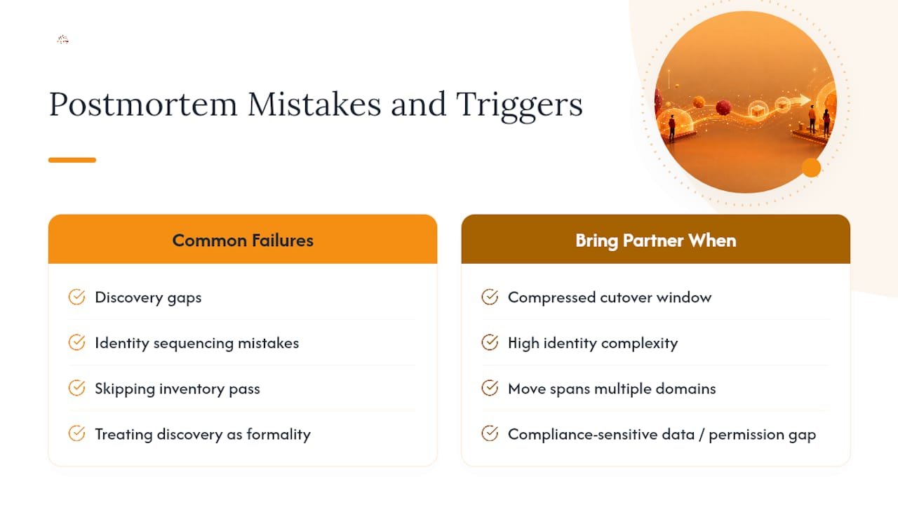 What Do Most Migration Post-Mortems Get Wrong? — overview diagram