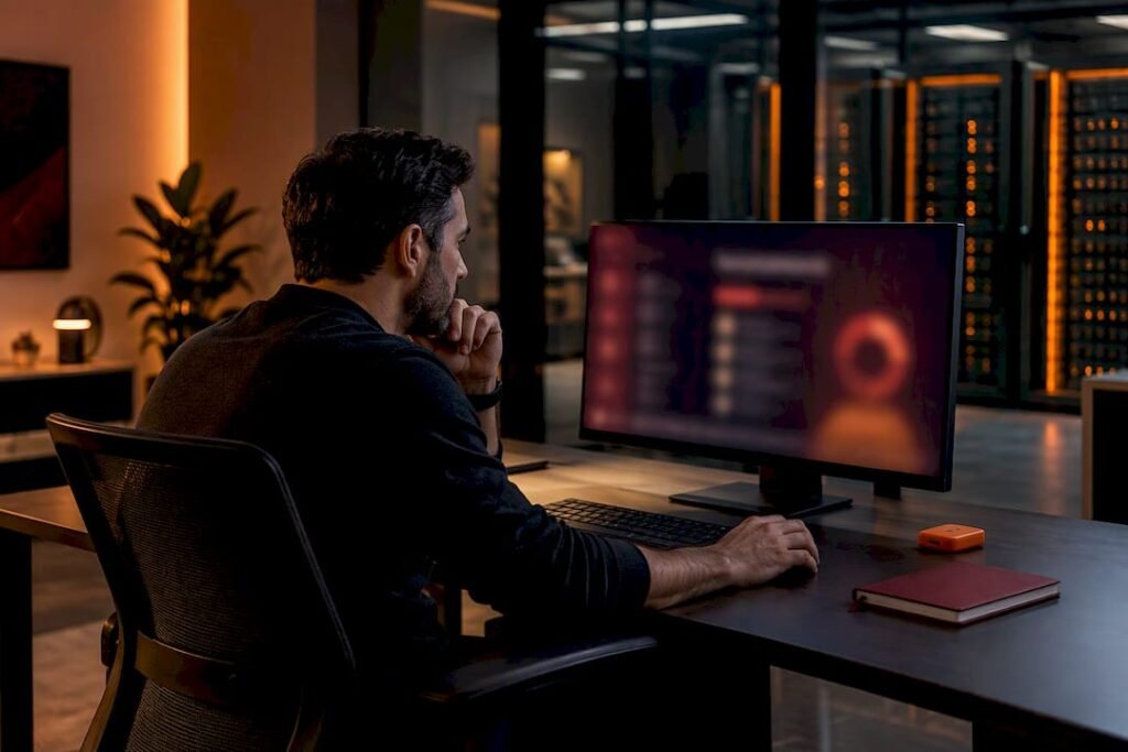 Administrator reviewing conditional access policy