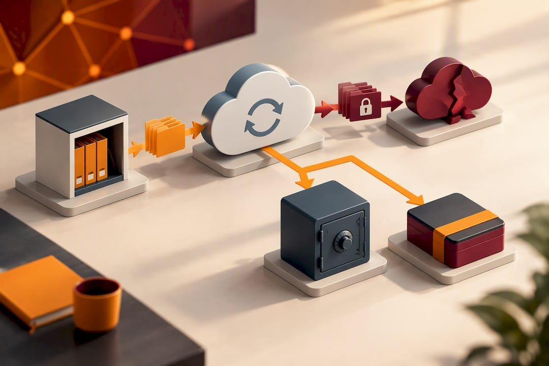 Cloud sync failure beside isolated backup
