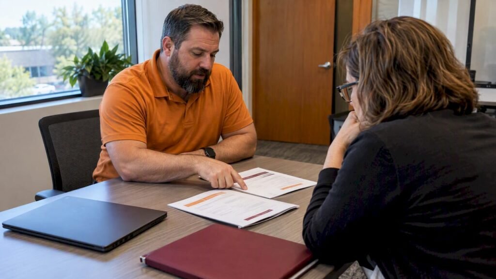 Business owners comparing cybersecurity assessment scopes