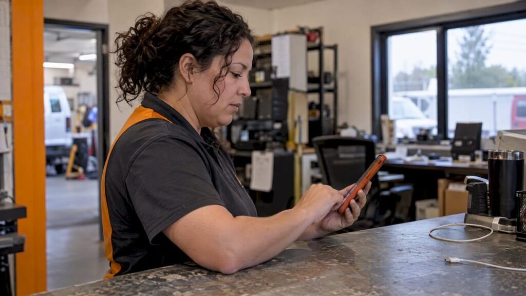 Employee reports a suspicious text message